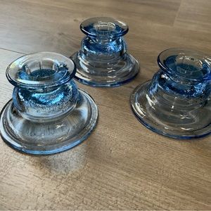 Blue Recollection Candle holders